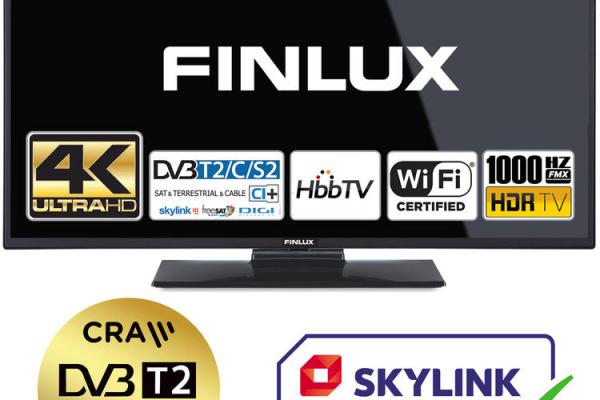 Finlux 43FUF7070 - ANDROID HDR UHD, T2 SAT HBBTV WIFI SKYLINK LIVE - - Kliknutm zobrazte detail obrzku.