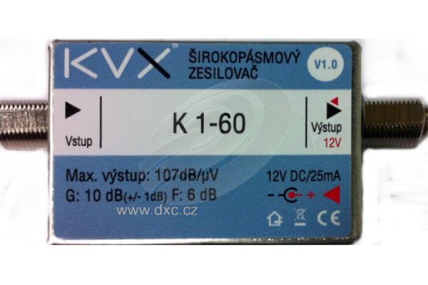Zesilova DXC K1-60 10dB irokopsmov - Kliknutm zobrazte detail obrzku.