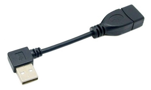 USB úhlový adapter 10cm pravý